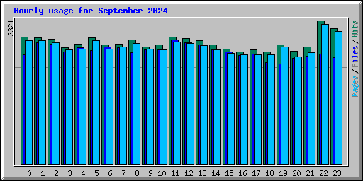 Hourly usage for September 2024